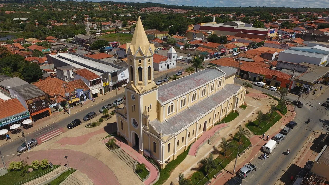 Vista aérea de Araçoiaba da Serra