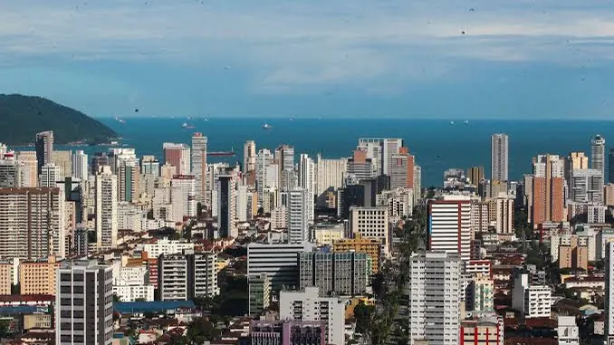Vista de Santos para página de administradora de condomínios
